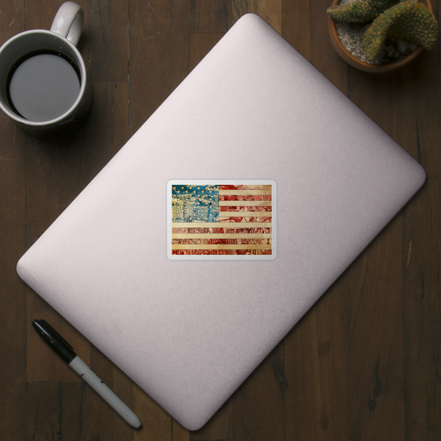 usa flag by BekimART